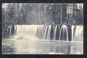 BUTTE FALLS WATERFALL SOUTHERN OREGON VINTAGE POSTCARD