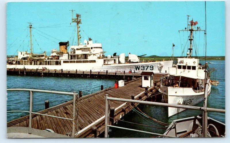 CAPE MAY, NJ New Jersey~ Coast Guard Cutter UNIMAK 1973 Military Ship Postcard