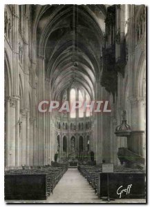 Postcard Modern Beauce Chartres Eure et Loir The cathedral La Nave and Choir