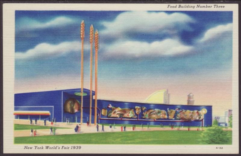 Food Building # 3,New York World's Fair 1939 Postcard