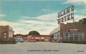 1940s Alamo Motel ABLIENE TEXAS Linen EB Thomas postcard 16-88 