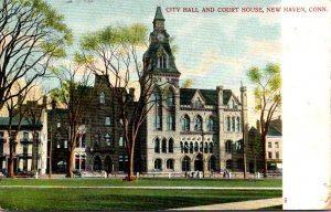 Connecticut New Haven City Hall and Court House 1906