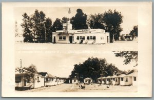 CANADA MONTREAL QUEBEC RIVARD'S CABINS VINTAGE REAL PHOTO POSTCARD RPPC