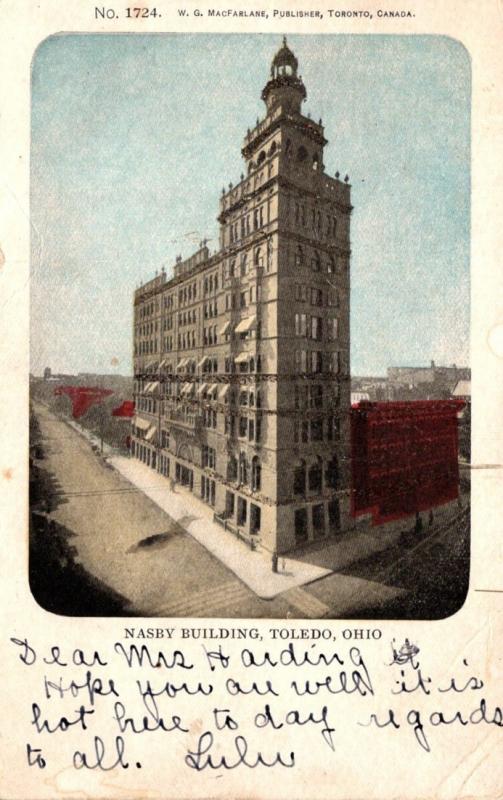 Ohio Toledo Nasby Building 1906