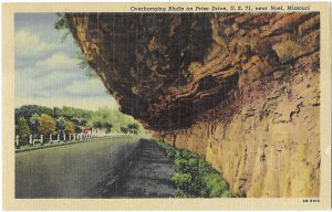 Overhanging Bluffs on Prize Drive US Hwy 71 Near Noel Missouri