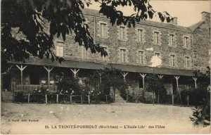 CPA La TRINITÉ PORHOET-L'École Libre des Filles (27453)