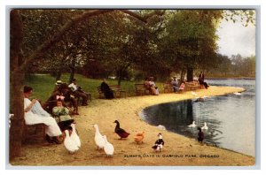 Summer Drive in Garfield Park Chicago IL Illinois UNP DB Postcard P22