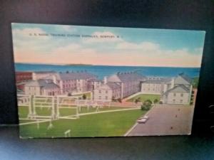 Postcard U. S. Naval Training Station Barracks, Newport. RI