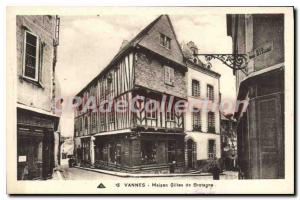 Postcard Old House Vannes Gilles De Bretagne