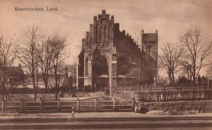 VINTAGE POSTCARD ST. PETER'S PRIORY LUND FORMERLY DENMARK (NOW SWEDEN) c. 1920