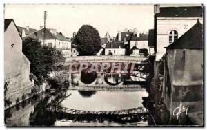Old Postcard Sable Sur Sarthe The Bridge On the & # 39Erve