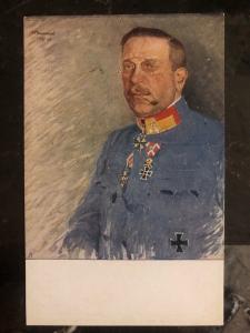 Mint Germany Picture Official Postcard PPC red cross warfare officer