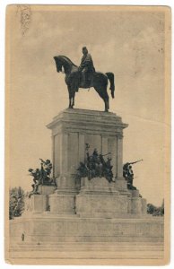 Postcard Italy 1938 Rome Garibaldi Monument Horse
