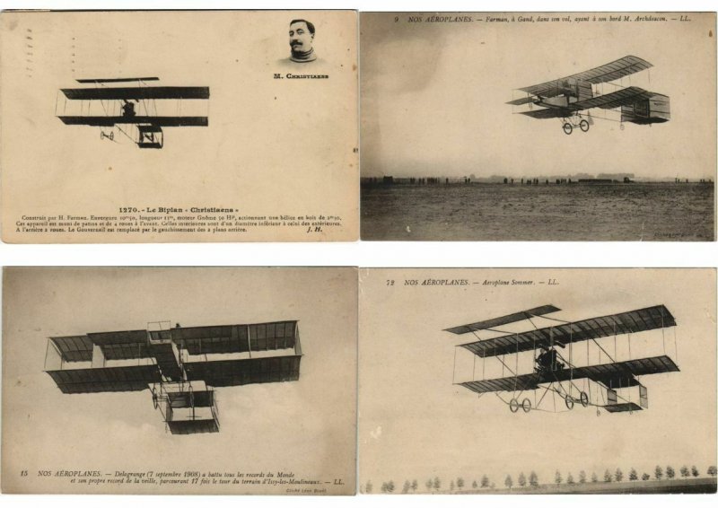 EARLY AVIATION AIRCRAFT ALL BIPLAN 33 CPA Pre-1930 (L4393)