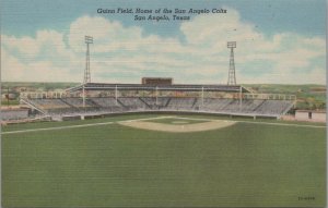 Baseball Postcard Guinn Field Home San Angelo Colts San Angelo Texas TX