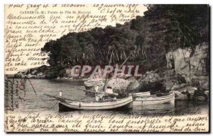 Cannes Old Postcard Pointe of & # 39ile St Honorat