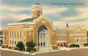 TX, Amarillo, Texas, First Baptist Church, Curteichp No. 15,915