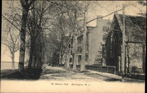 Burlington NJ St. Mary's Hall c1910 Postcard