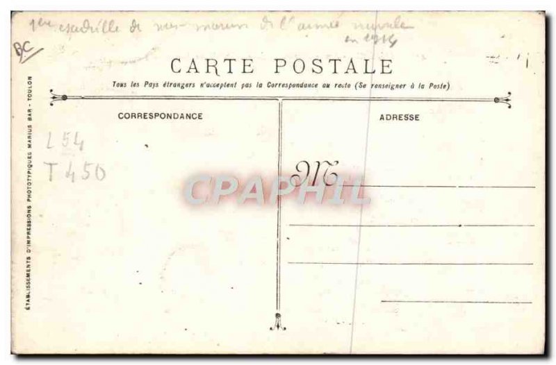 Postcard Old Boat Submarine Ampere