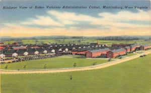 MARTINSBURG, WV West Virginia  BAKER VETERANS ADMINISTRATION  c1940's Postcard