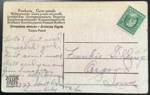 Postcard Used ”Behind the clouds is the sun still shining” IA LB