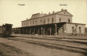 romania, FOCȘANI, Gara, Railway Station (1910s) Postcard