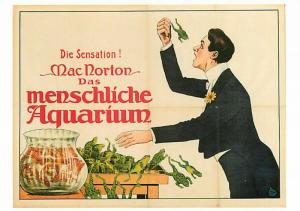 MacNorton Regurgitator with Frogs and Fish Circus Sideshow Modern Postcard
