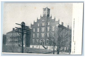 Canonsburg Pennsylvania PA Postcard Jefferson Academy Building c1905 Antique