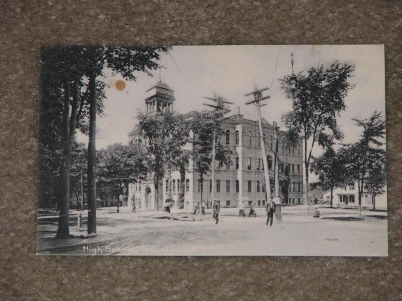 High School,  Johnstown, N.Y., unused vintage card