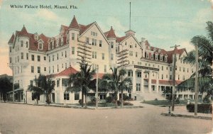 Postcard White Palace Hotel, Miami, Florida ME8.