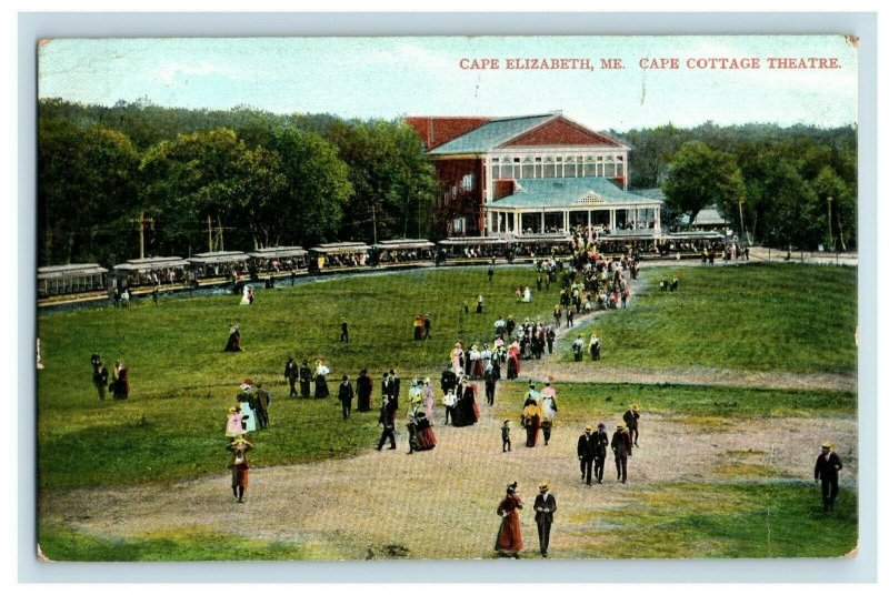 c.1910 Cape Elizabeth, ME. Cape Cottage Theatre Vintage Postcard P51 