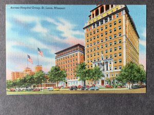 Barnes Hospital Group St. Louis MO Linen Postcard H1305083433
