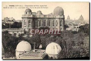 Old Postcard Paris Paris Observatory Facade Sud