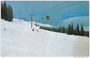 Tod Mountain Ski Resort, Chairlift, KAMLOOPS, British Columbia, Canada, PU-1965