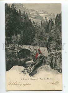 3108847 Switzerland CHAMPERY Bridge Mills Vintage PC