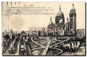 Old Postcard Funicular Paris and the Sacre Coeur Basilica in Montmartre