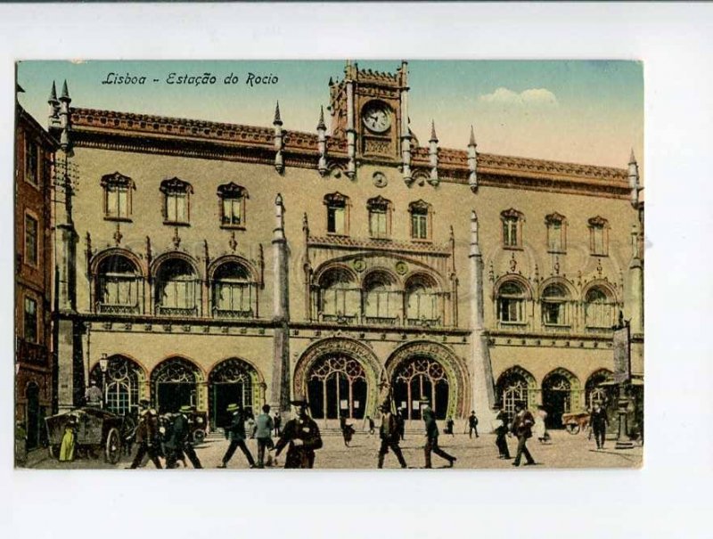 286878 PORTUGAL LISBOA Estacao do Rocio Vintage postcard