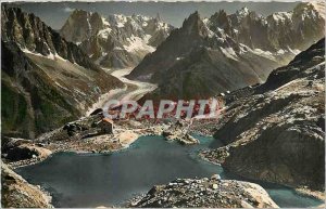 Modern Postcard View g�n�rale White Lake with the backdrop of the Mer de ...