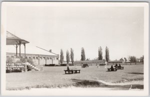 Exhibition Park Collingwood Ontario Saunders Real Photo Postcard Early View H81