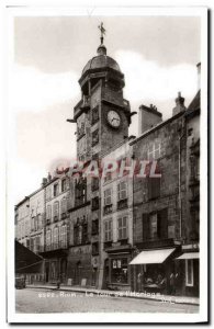 Old Postcard Riom The Tower & # 39Horloge