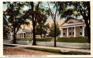 New Hampshire Claremont St Mary's Convent and Rectory 1917