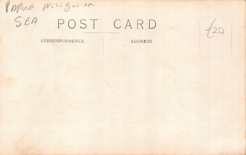 B643 Papua New Guinea Blue Post Hotel RPPC postcard