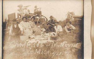 Camp Helm, North Real Photo - Unidentified, Michigan MI