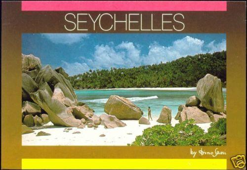 seychelles, PRASLIN Island, Beach Scene, Rocks