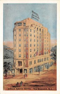 New Brunswick New Jersey 1940s Postcard The Roger Smith Hotel