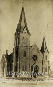 Real Photo - Catholic Church - Schuyler, Nebraska NE  