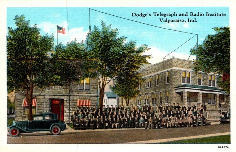 illinois Valparaiso Dodge's Telegraph and Radio Institute Curteich