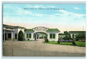 Vintage Postcard Bailey's Tourist Inn, HWY 61 & I 90 Baton, Rouge. LA P7 