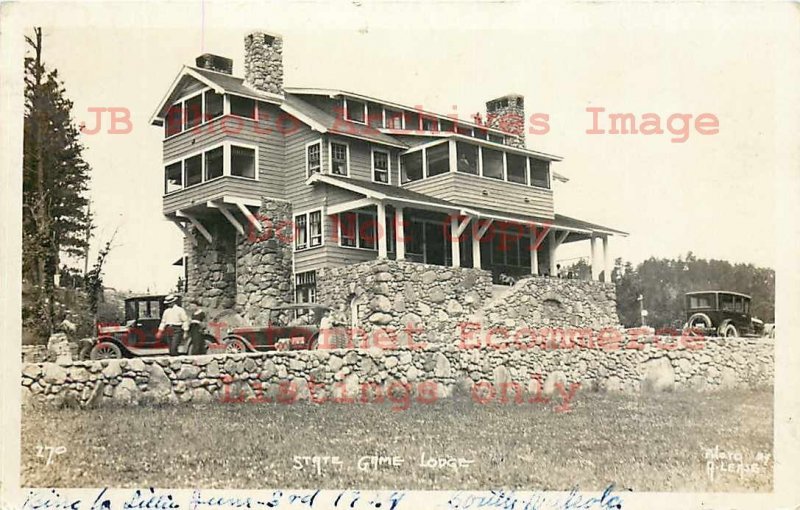 SD, Custer, South Dakota, RPPC, State Game Lodge, A. Lease Photo No 270