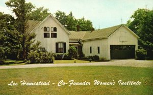 Vintage Postcard Lee Homestead Co-Founder Women's Institute Stoney Creek Ontario